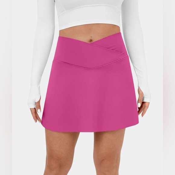 HALARA Pants - Halara Crossover Side Pocket 2-in-1 Cool Touch Tennis Skirt-Lucid-Longer Length